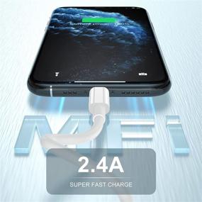 img 1 attached to 📱 2Pack Apple iPhone Charger Cable - 3ft Lightning Cable MFI Certified for Fast iPhone Charging - Compatible with iPhone 11 Pro/XS Max/XR/8/7/SE/5c, iPad