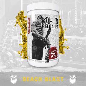 img 1 attached to 💪 5% Nutrition Kill IT Reloaded: Премьер Предтренировочный продукт, Улучшенные стимуляторы, Повышение уровня азота, Бета-Аланин, ГлицерСайз, Креатин, Ноотропы для Энергии, Фокуса, Производительности и Взрывной мышцы - Пляжный взрыв