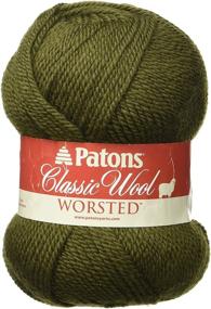 img 1 attached to Patons Classic Wool Yarn: Discover the Rich Elegance of Deep Olive