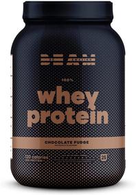 img 4 attached to 🍫 BEAM Be Amazing Whey Protein Isolate Powder - Gluten and Soy-Free for Muscle Growth Support, Keto Diet Friendly, Chocolate Fudge Flavor, 25 Servings