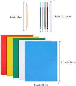 img 2 attached to 🎨 Caydo 5-Piece Transfer Paper Kit: Embossing Stylus & Water-Soluble Pens for Cross Stitch, Canvas, and Wood Crafts