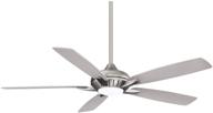 🌀 minka aire f1001-bn/sl dyno xl 60-inch ceiling fan with led light, remote control - brushed nickel/silver логотип