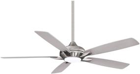 img 4 attached to 🌀 Minka Aire F1001-BN/SL Dyno XL 60-inch Ceiling Fan with LED Light, Remote Control - Brushed Nickel/Silver