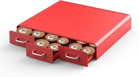 img 4 attached to ☕️ Halter Single Serve K Cup Storage: Red Heat Resistant Coffee Pod Holder Drawer