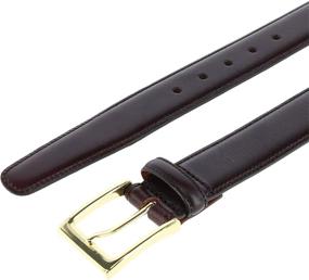 img 1 attached to 👔 Trafalgar Classic Cortina Leather Black Men's Belts - Essential Accessories