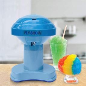 img 2 attached to ❄️ Premium Electric Ice Shaver and Snow Cone Maker - BLUE: Top-notch Countertop Plug-in Machine for Shave Ice