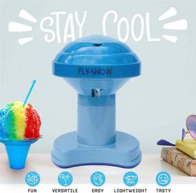 img 3 attached to ❄️ Premium Electric Ice Shaver and Snow Cone Maker - BLUE: Top-notch Countertop Plug-in Machine for Shave Ice