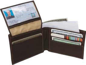 img 1 attached to Piel Leather Bi Fold Wallet Chocolate Men's Accessories in Wallets, Card Cases & Money Organizers