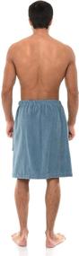 img 3 attached to 🚿 TowelSelections Men's Adjustable Cotton Velour Wrap: Versatile Robe for Shower and Bath