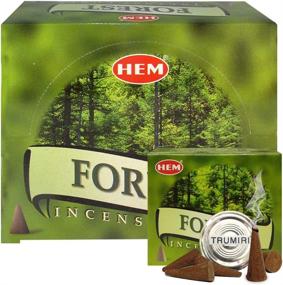 img 4 attached to 🌲 Captivating Forest Incense Cones Bundle with Cone Incense Burner - Indulge in Hem Incense Aromas