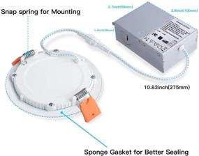 img 1 attached to Ultra Thin Recessed Lighting Junction Dimmable Industrial Electrical