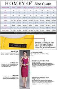 img 1 attached to HOMEYEE Women's Elegant Bodycon Pattern Dresses: Timeless Fashion for Women