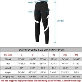 img 1 attached to 🚴 Santic Women's Bike Pants: 4D Padded Cycling Tights for Long Rides – Breathable & Quick-Dry Trousers