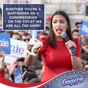 img 1 attached to Alexandria Ocasio Cortez Toilet Paper: Funny AOC TP for Political Pranks & Hilarious Gifting (200 Sheets, 3-Ply Absorbent) - Perfect White Elephant & Dirty Santa Gift