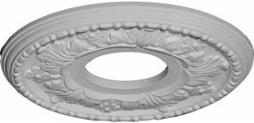 img 3 attached to 🏢 Ekena Millwork CM11HE Helene Ceiling Medallion, 11.88" OD x 3.63" ID x 0.88" P (Fits Canopies up to 5.25"), Factory Primed