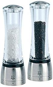 img 1 attached to 🧂 Enhance Your Culinary Experience with the Peugeot Daman 8-inch Acrylic Salt and Pepper Mill Set featuring u'Select Technology