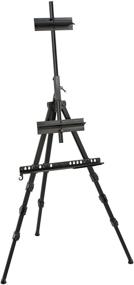 img 2 attached to 🎨 Heritage Arts HAE660 Champlain Aluminum Watercolor Multimedia Easel: Sturdy Leg Locks, Versatile Rubber Feet, Portable Carry Bag with Strap, 37" Horizontal Capability