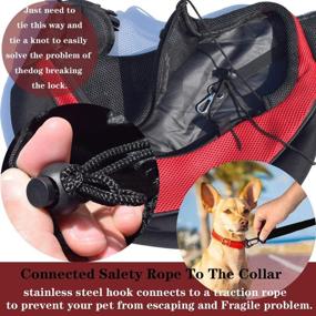 img 1 attached to 🐶 Asoract Small Dog Carrier Sling: Premium Quality Pet Sling for Small Dogs and Cats, Comfy Hands-Free Single-Shoulder Dachshund Carrier Travel Bag with Adjustable Strap and Convenient Pocket