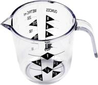 🥄 chef craft select plastic 1 measuring cup: accurate measurement, 3.5 inch, clear logo