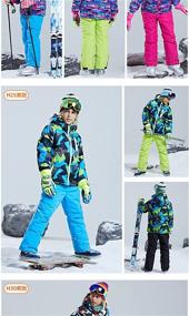 img 1 attached to Mountain Waterproof Windproof Snowboarding Overalls Boys' Clothing in Jackets & Coats