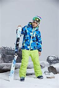 img 2 attached to Mountain Waterproof Windproof Snowboarding Overalls Boys' Clothing in Jackets & Coats