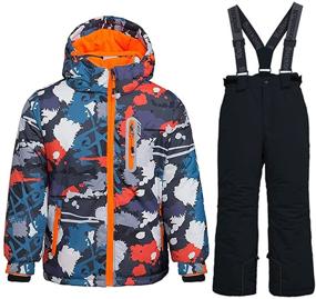 img 4 attached to Mountain Waterproof Windproof Snowboarding Overalls Boys' Clothing in Jackets & Coats
