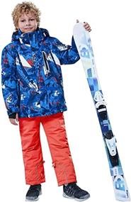 img 3 attached to Mountain Waterproof Windproof Snowboarding Overalls Boys' Clothing in Jackets & Coats