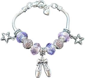 img 3 attached to 🏻 Infinity Collection European Style Dance Charm Bracelet - Perfect Dance Recital Gift