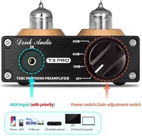 img 3 attached to 🎛️ Douk Audio T3 PRO: Mini Stereo Vacuum Tube Preamplifier with MM Phono Stage