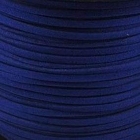 img 3 attached to BeadsTreasure Midnight Blue Suede Cord Lace Leather Cord For Jewelry Making 3x1.5 mm-20 Feet: Premium Quality Jewelry Making Supplies in Dark Blue Shade