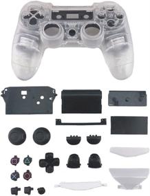 img 4 attached to Enhance your Playstation 4 Controller with yueton Full Housing Replacement Shell Kit JDM 010