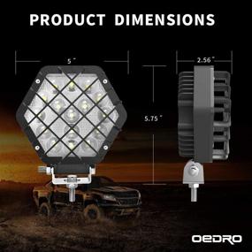 img 3 attached to 💡 Powerful 48W oEdRo LED Light Pods - Spot Light Off Road Driving Lights for Boat, Jeep, SUV, Truck, Hunters, Motorcycle Work Light (2 Packs, Black)
