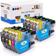 🖨️ 10 pack of eby compatible ink cartridge replacements for brother lc3013 lc-3013 lc3011: ideal for brother mfc-j491dw mfc-j497dw mfc-j690dw mfc-j895dw - includes 4 black, 2 cyan, 2 magenta, and 2 yellow cartridges logo