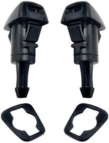 img 1 attached to 🚗 Mean Mug Auto 1055-232314C (Two) Front Windshield Washer Nozzles for Chrysler, Dodge, Jeep, Ram - OEM Replacements