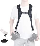 enhanced double shoulder camera strap: quick release and rapid fire dual-shoulder camera strap for optimal seo logo