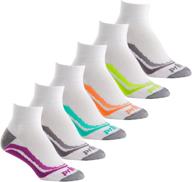 🧦 premium prince women's cushioned ankle socks for running, tennis, and casual wear - pack of 6 logo