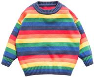 motteecity clothes colorful rainbow pullover boys' clothing and sweaters logo