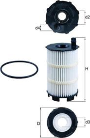 img 4 attached to Улучшенный масляный фильтр MAHLE Original OX 350/4D ECO