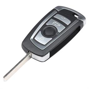 img 3 attached to 🔑 Keyecu EWS Измененный с помощью брелок-ключа Flip: 4 кнопки для BMW X5 Z3 Z4 2001-2005 HU92 Blade - Улучшенная безопасность и функциональность