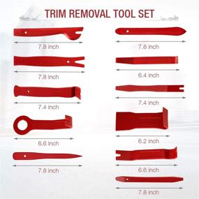 img 3 attached to 🔧 AUTOXEL BYNIIUR 88 Pcs Trim Removal Tool Kit: Automotive Interior Plastic Pry, Door Panel, Radio Auto Clip Pliers, Fastener Remover - Red