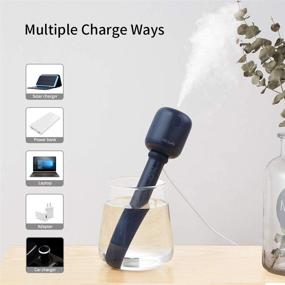 img 1 attached to 🏠 OURRY 8-14 Hrs Portable Mini Humidifiers: USB/Battery Operated Cool Mist with Container Diversity, Auto Shut-Off - Perfect for Home, Bedroom, Office