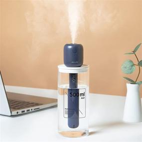 img 4 attached to 🏠 OURRY 8-14 Hrs Portable Mini Humidifiers: USB/Battery Operated Cool Mist with Container Diversity, Auto Shut-Off - Perfect for Home, Bedroom, Office