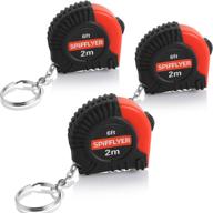spifllyer retractable measuring keychain with built-in measuring tape logo
