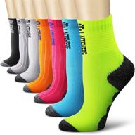 quxiang compression socks for women &amp; men - improve circulation, arch & ankle support - 3/6/7 pairs, 15-20 mmhg - ideal for running, cycling логотип