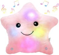 bstaofy twinkle star led musical stuffed animals – lullaby glow pillow plush toys 🌟 for kids. perfect for nighttime companionship, birthdays, and christmas for girls and toddlers in pink. logo