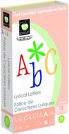 🎨 cricut cartridge lyrical letters: enhance your crafts with beautiful typography logo