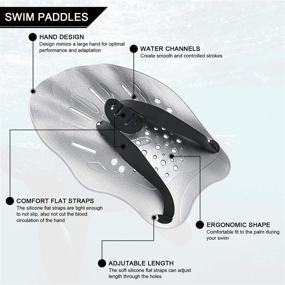 img 3 attached to Contour Paddles Training Adjustable Swimming