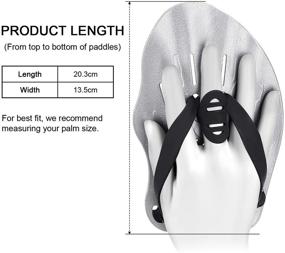 img 1 attached to Contour Paddles Training Adjustable Swimming