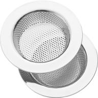 ⚙️ lasshswa stainless steel kitchen sink strainer: large wide rim, 4.5" diameter (2 pack) logo