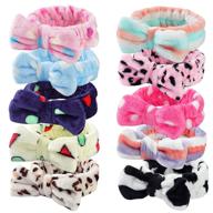 💆 10-piece bow headbands set for women - ideal for shower, spa, washing face - hair wraps & bands logo